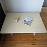 Vintage coffee table in travertine