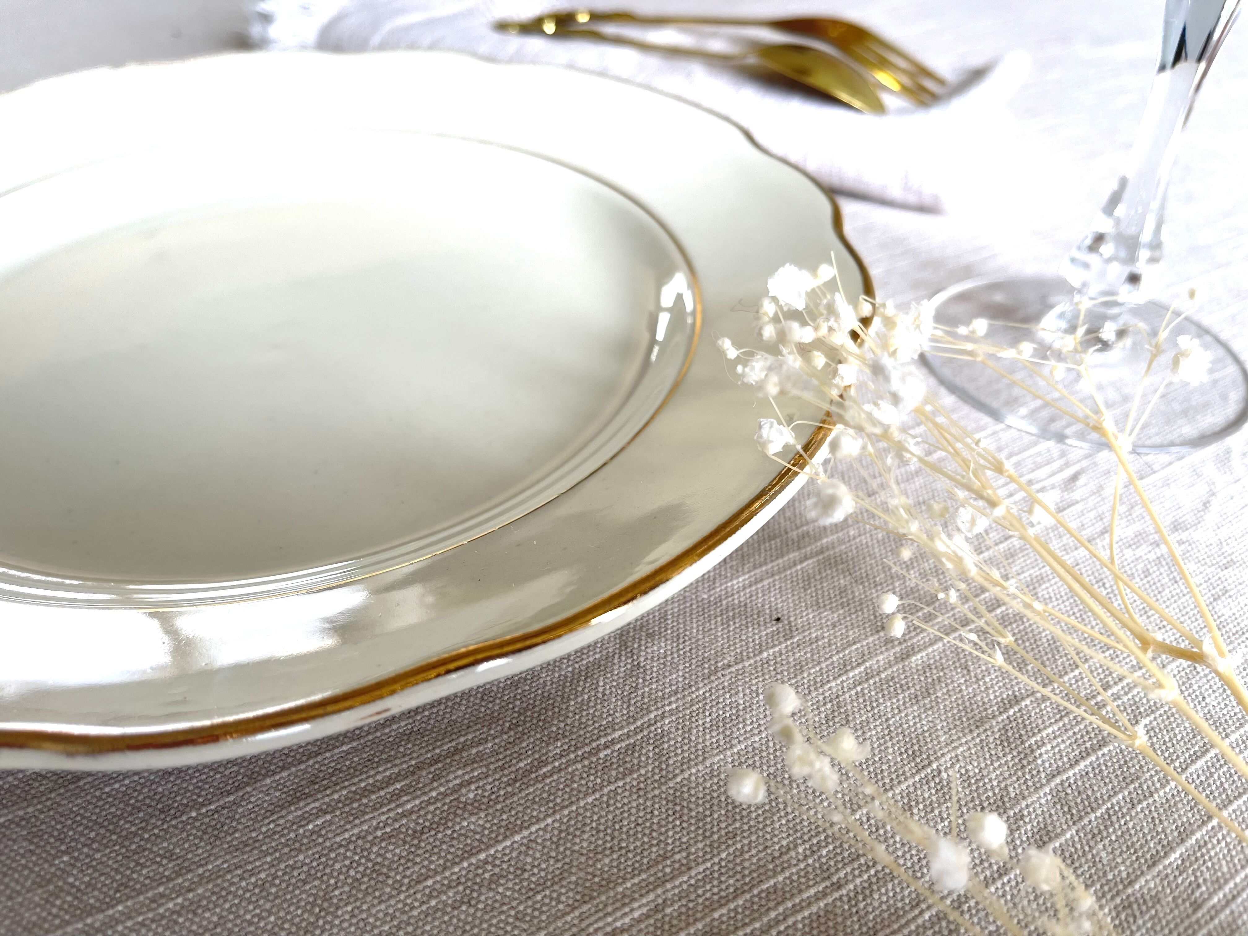 12 Gien vintage dessert plates