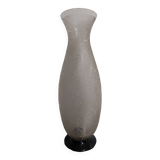 Daum Nancy France frosted glass vase signed