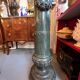 Very beautiful and ancient green marble column, dating from the 19th century