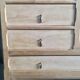 Raw wood hotel cabinet