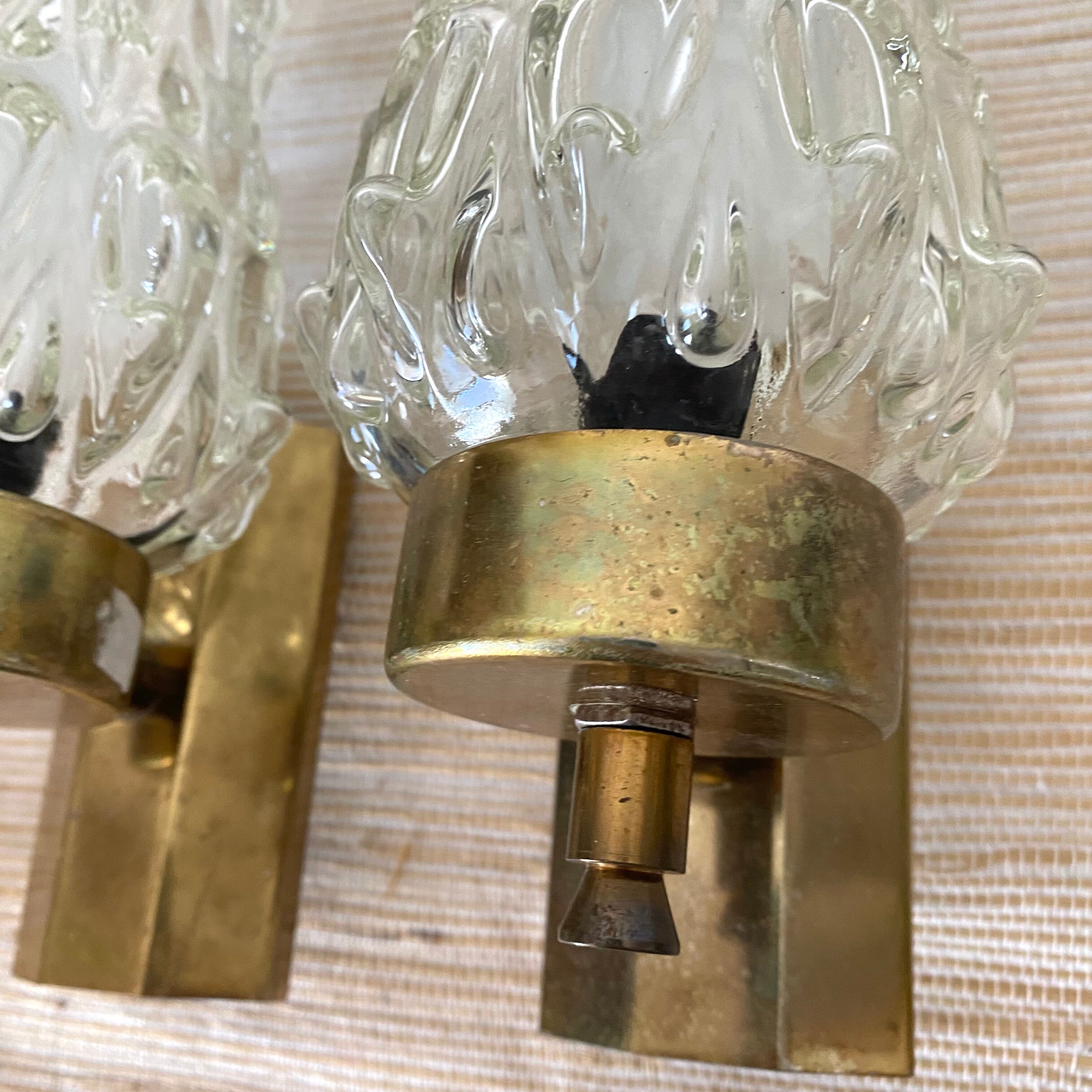 Pair of vintage wall lamps 60-70s