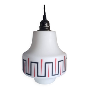 Suspension en verre opalin