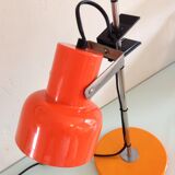 Sliding desk lamp orange vintage 70s