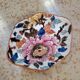 Empty pocket dish in Gien earthenware with peony decoration.