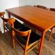Table de salle à manger et ses 4 chaises , Denmark, 1960