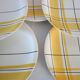 6 Salins flat plates, vintage Montreal model
