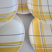 6 assiettes plates Salins modèle Montréal vintage