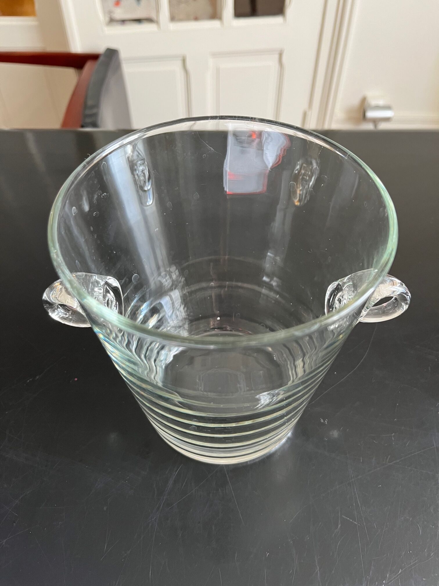 Glass ice bucket