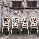 Baroque Style Wooden Dining Chairs, 1980