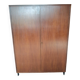 Armoire vintage scandinave en bois – penderie et étagères – années 60