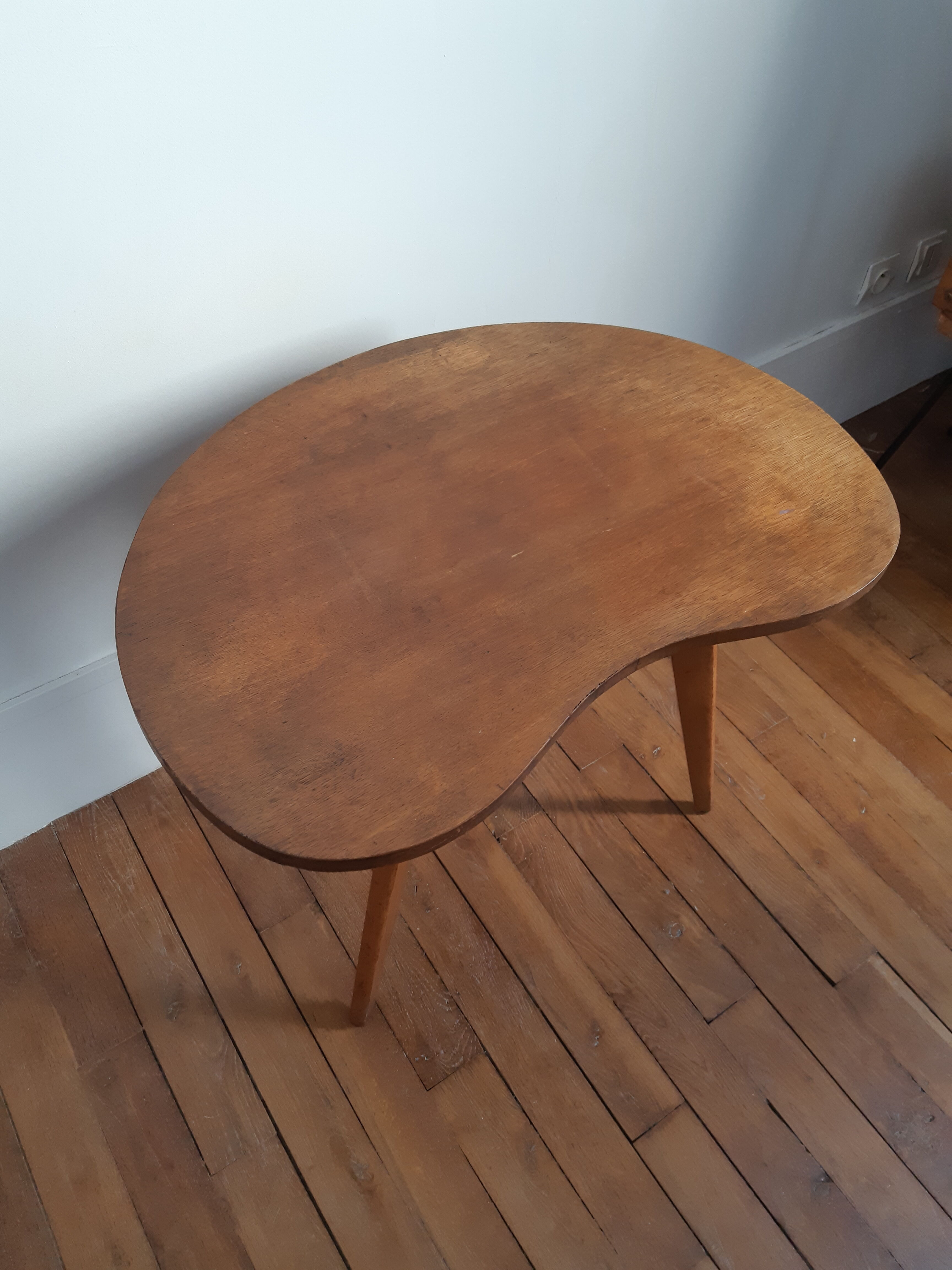 Vintage compass foot coffee table