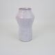 White-pink glazed ceramic vase