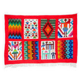 Vintage Berber Kilim, traditional wall tapestry from the popular art of Gafsa