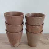 Set of 6 stoneware cups