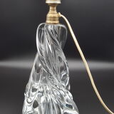Pied de lampe cristal lourd design années 60 70