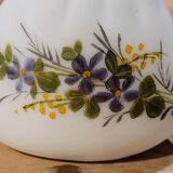Vase à violettes en opaline ancien