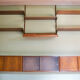 Midcentury Modular Rosewood Wall System by Kai Kristiansen for FM Møbler, 1960s. Set of 17.