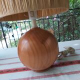 Lampe vous et raphia vintage
