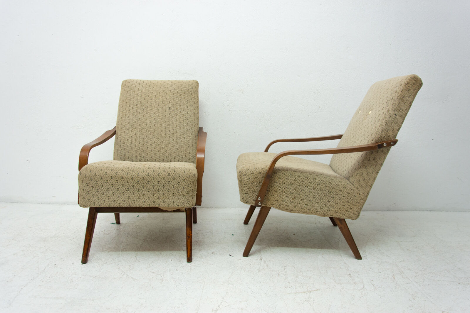 Pair of midcentury armchairs by Jaroslav Šmídek, 1960´s