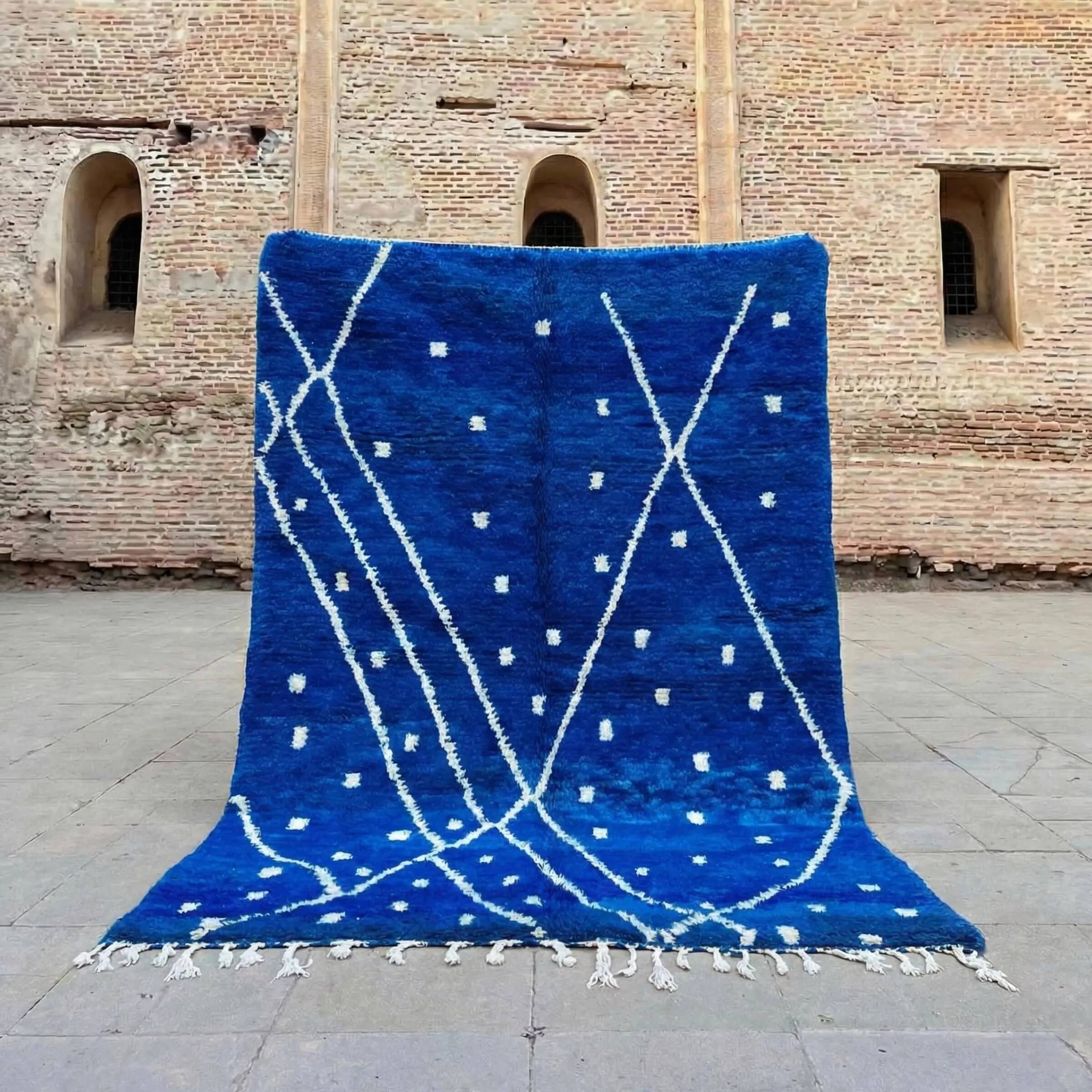 Handmade wool rug from Morocco 2.5 x 1.5 m