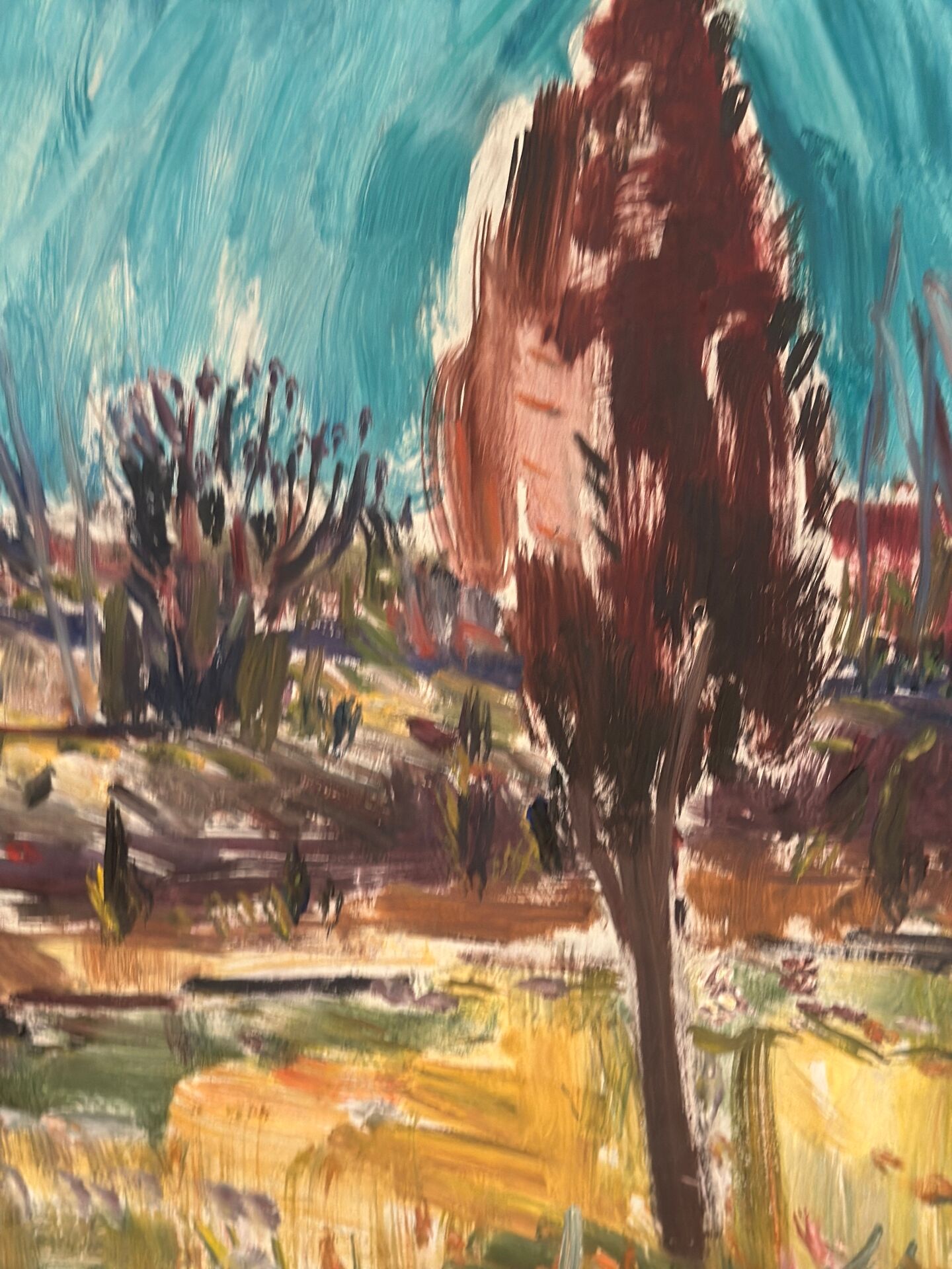 Original Swedish Oil On Canvas – “Landscape” By Arvid Herbert