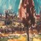 Original Swedish Oil On Canvas – “Landscape” By Arvid Herbert