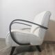 Fauteuil blanc par Jindrich Halabala, années 1940