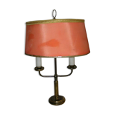 Old brass hot water bottle lamp