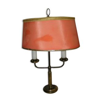 Old brass hot water bottle lamp