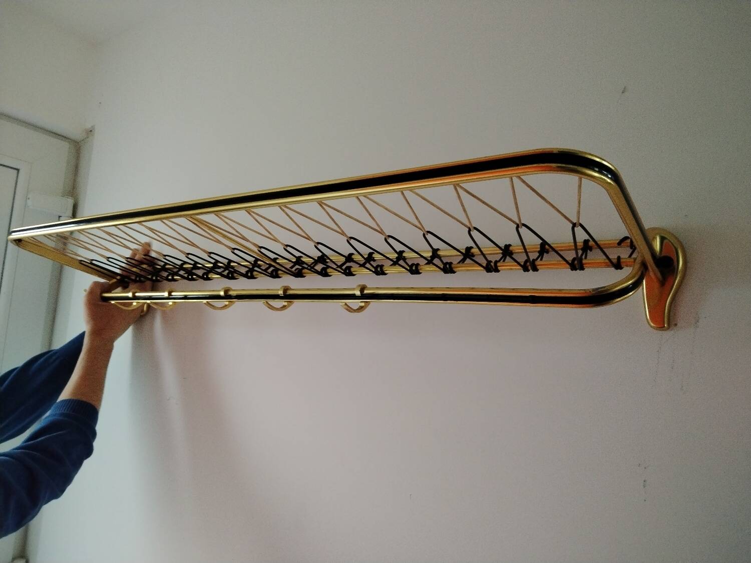 Pretty wall coat rack from the 60s