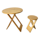 Adrian Reed Table and Stool Dining Set
