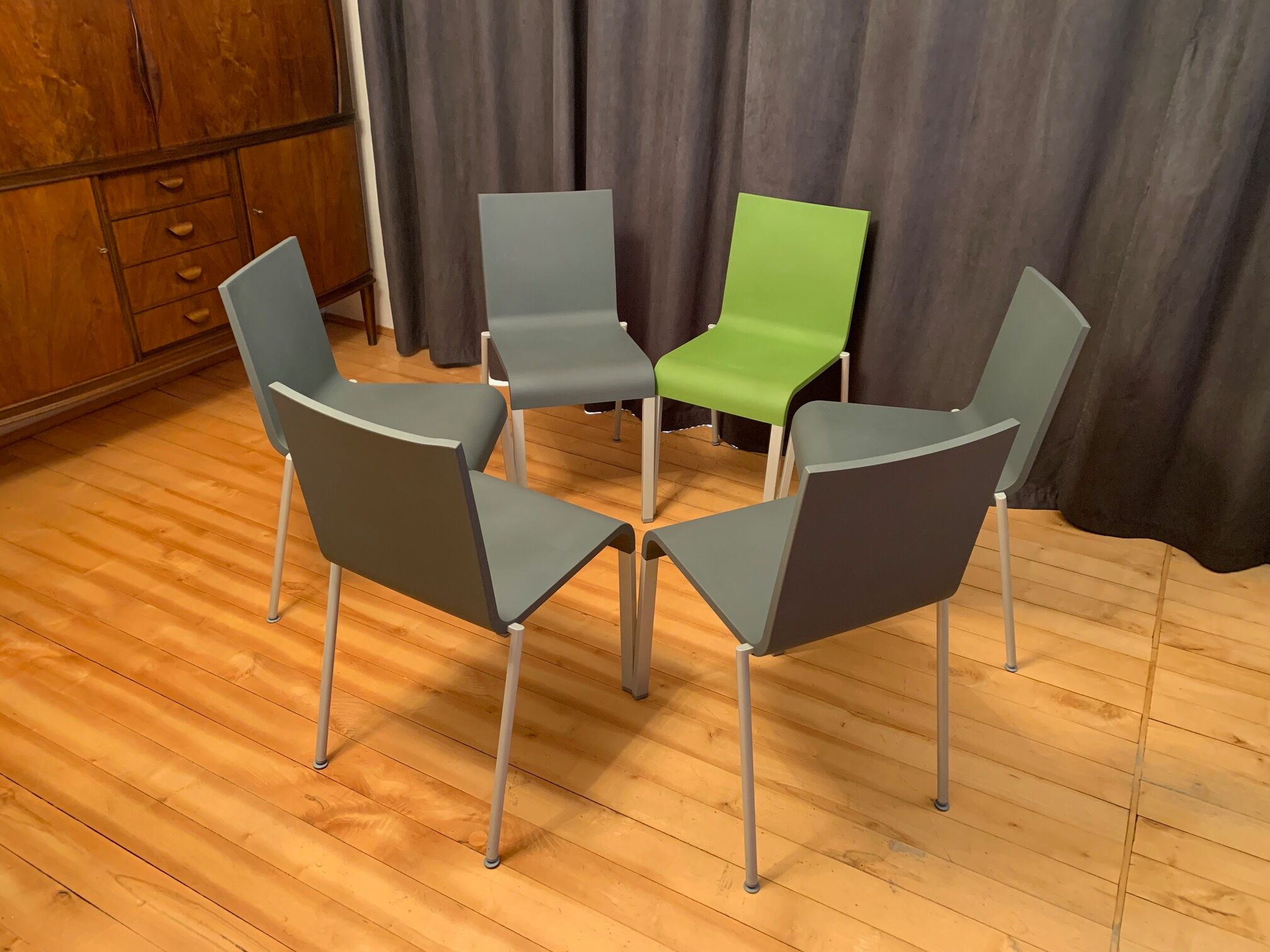 Set of six .03 chairs by Maarten Van Severen, Vitra, 1990s