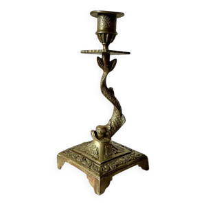 Bougeoir laiton ancien