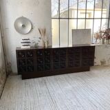 Brutalist sideboard attributed to De Coene 70s