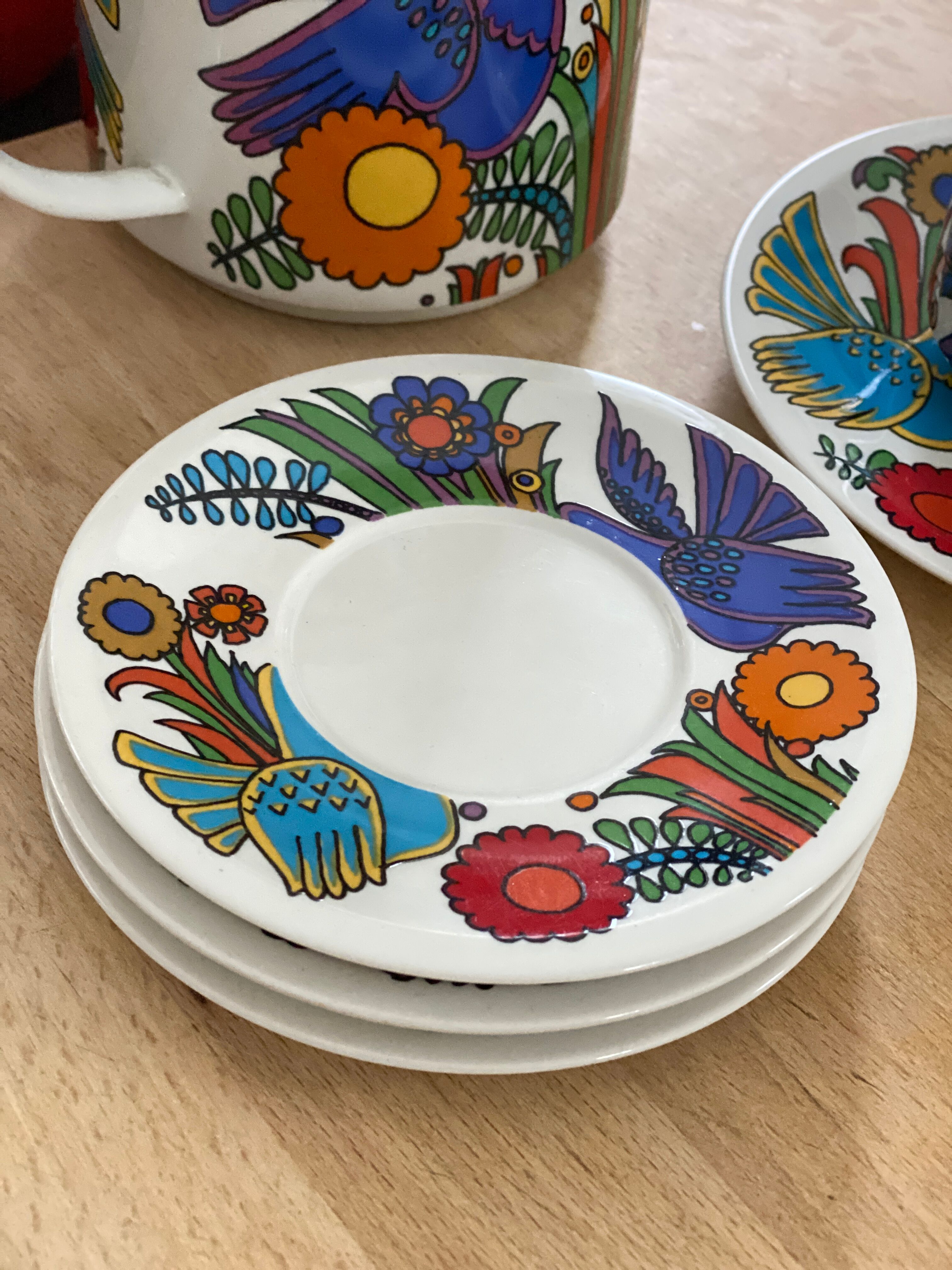 Set of 3 Acapulco saucers from Villeroy and Boch