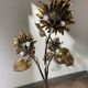 Brass Sunflower Parquet Lamp
