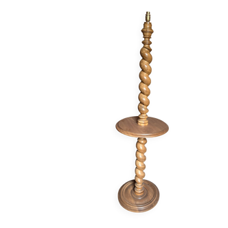 Pied de lampe haute en bois