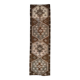 3x10 Dark Brown Oriental Persian Runner Rug 87x302Cm SK 21984