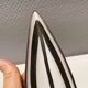 Wall-hung candle holder in the black series, made by Michael Andersen Bornholm Denmark 1960s
