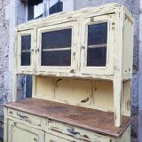 Buffet double patine  jaune tendre