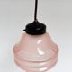 Lampe de plafond vintage rose, années 1960
