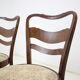 1940s set of 4 dining chairs, czechoslovakia
