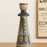 Bougeoir en gres de sel signé Jean-Claude courjault Keraluc Quimper