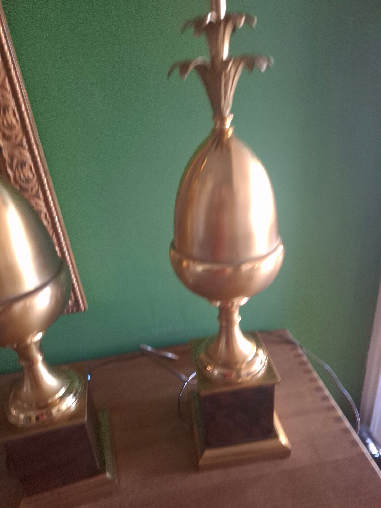 Lampe ananas Hollywood regency