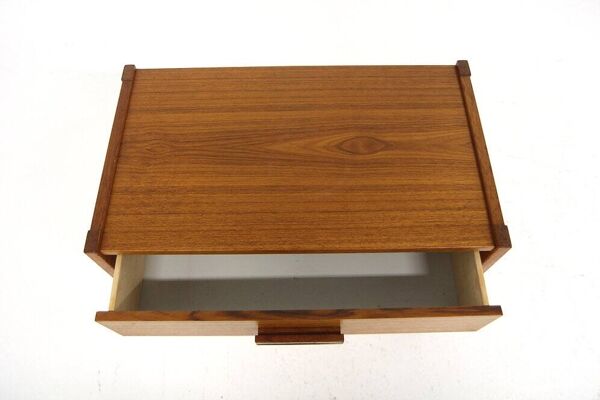 Table de chevet scandinave en teck, Suède, 1960