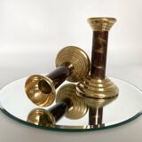 Pair of brass candlesticks