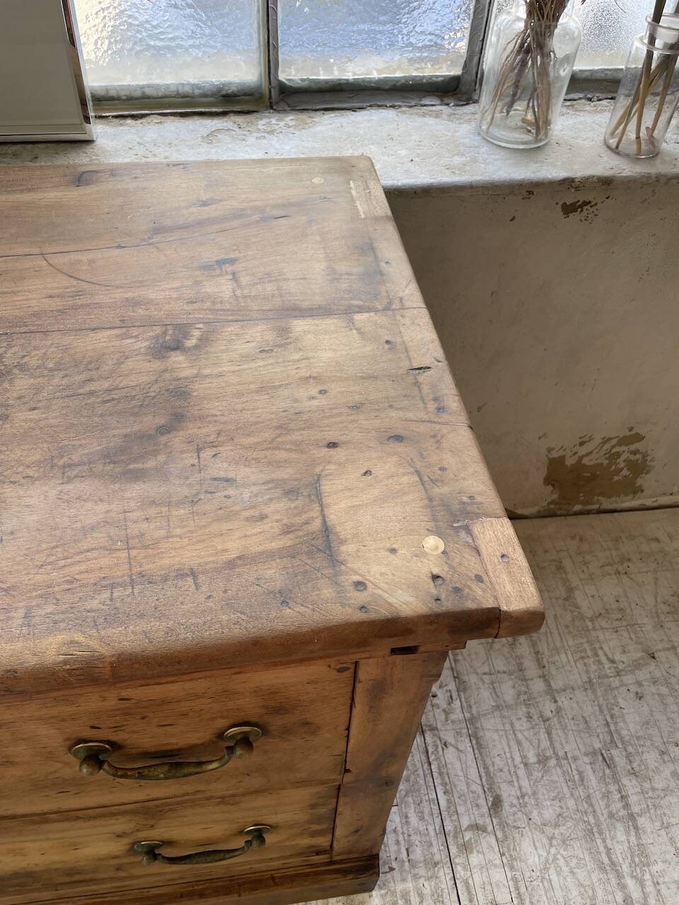 XXL walnut silk loom furniture from the 50s