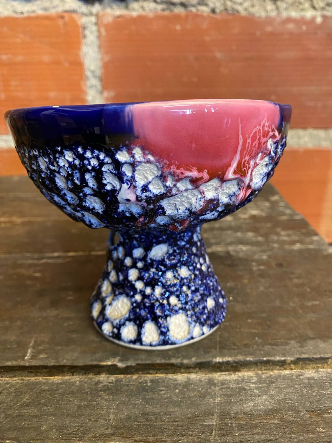 Empty pocket bowl fat lava charles cart cyclops polychrome ceramic #d