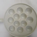 3 PILLIVUYT porcelain snail plates